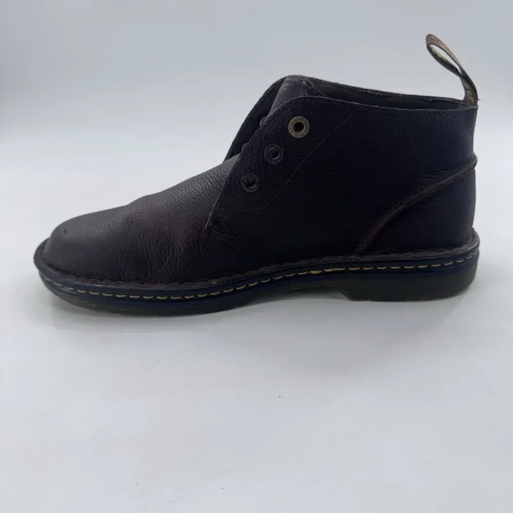 Dr. Martens Sussex Dark Brown Pebbled Leather Men's Size US 11 Chukka Boots